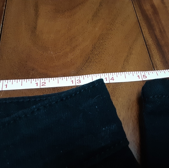 BLACK DESTRUCTED SKINNY JEANS 28 - Picture 7 of 7